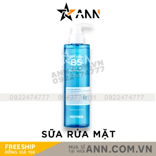 Nguồn hàng sỉ sữa Rửa Mặt Prettyskin Multi Hydra B5 Cấp Ẩm Sạch Sâu 300ml