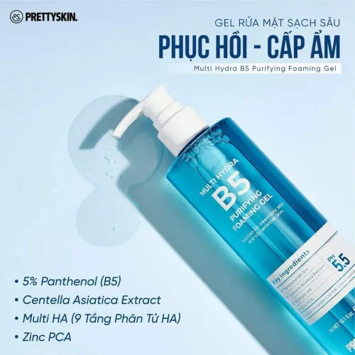 Nguồn hàng sỉ sữa Rửa Mặt Prettyskin Multi Hydra B5 Cấp Ẩm Sạch Sâu 300ml