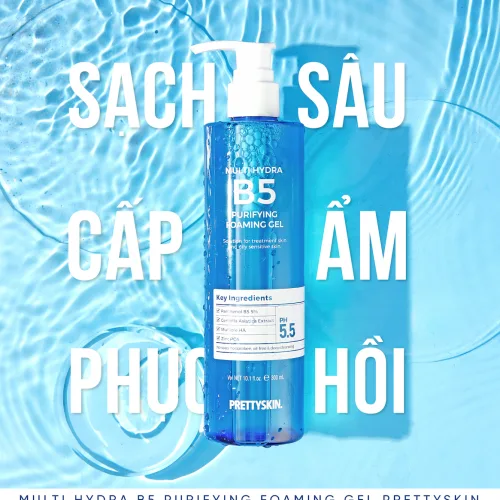 Nguồn hàng sỉ sữa Rửa Mặt Prettyskin Multi Hydra B5 Cấp Ẩm Sạch Sâu 300ml