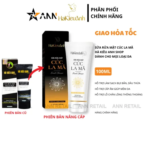 Nơi lấy sỉ sữa Rửa Mặt Hà Kiều Anh Cúc La Mã 100ml - Mỹ Phẩm Hà Kiều Anh Shop