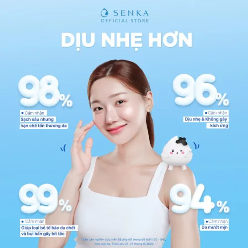 Chỗ sỉ sữa Rửa Mặt Senka Perfect Whip Đất Sét Màu Trắng 120g - Dành Cho Da Dầu Mụn