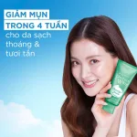 Senka Perfect Whip màu xanh ngọc, sữa rửa mặt giảm mụn 100g