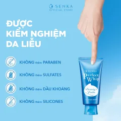 Sữa rửa mặt Senka Perfect Whip màu xanh biển cho da dầu, 120g