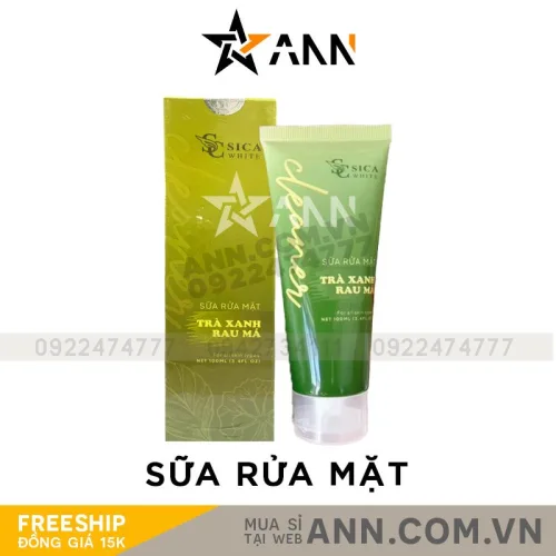 Chuyên sỉ sữa Rửa Mặt Sica White Trà Xanh Rau Má