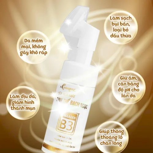 N Collagen Tinh Thể Bạc Bạch Ngọc Sữa Rửa Mặt 70ml