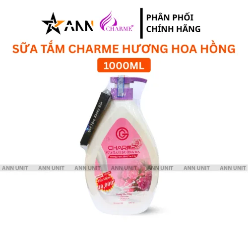 Shop sỉ sữa Tắm Charme Hương Hoa Hồng - Sữa Tắm Hương Nước Hoa Charme 1 Lít
