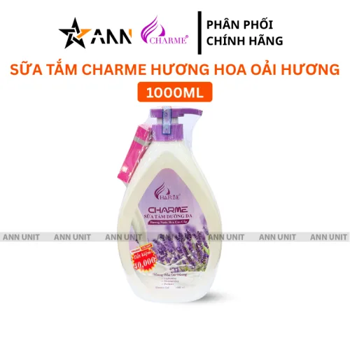 Chuyên sỉ sữa Tắm Charme Hương Hoa Oải Hương - Sữa Tắm Hương Nước Hoa Charme 1 Lít