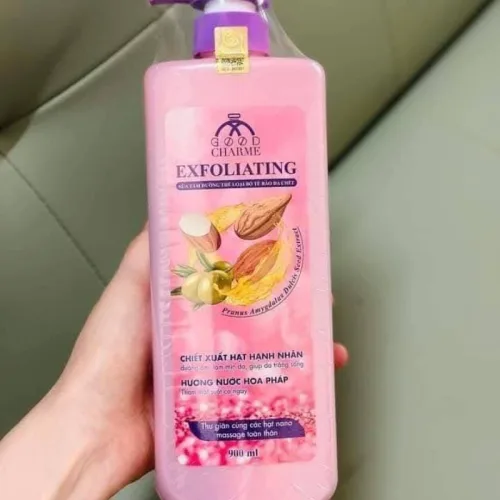 Shop sỉ sữa Tắm Cho Nữ Tẩy Tế Bào Da Chết Charme Exfoliating Hạt Hạnh Nhân Hương Nước Hoa Pháp 900ml