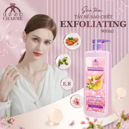 Shop sỉ sữa Tắm Cho Nữ Tẩy Tế Bào Da Chết Charme Exfoliating Hạt Hạnh Nhân Hương Nước Hoa Pháp 900ml