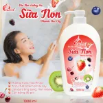 Sữa tắm Charme sữa non vitamin trái cây 1000ml hỗ trợ dưỡng sáng, cấp ẩm