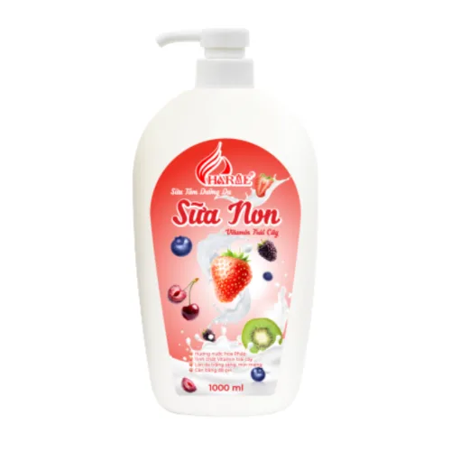 Sữa tắm Charme sữa non vitamin trái cây 1000ml hỗ trợ dưỡng sáng, cấp ẩm
