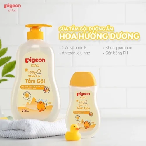 Pigeon sữa tắm gội cho bé hương hoa hướng dương 200ml