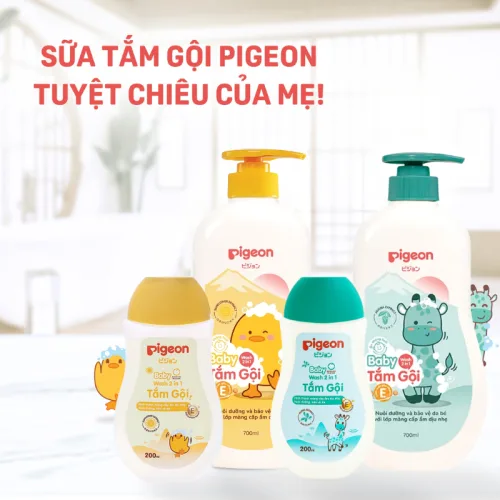 Nơi lấy sỉ sữa Tắm Gội Toàn Thân Cho Bé Hương Jojoba Pigeon 200ml