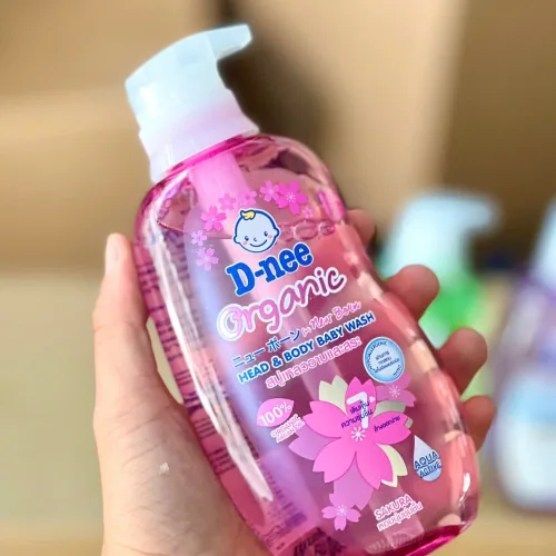 Chỗ sỉ sữa Tắm Gội Toàn Thân Cho Bé Sơ Sinh Dnee Organic Màu Hồng 380ml