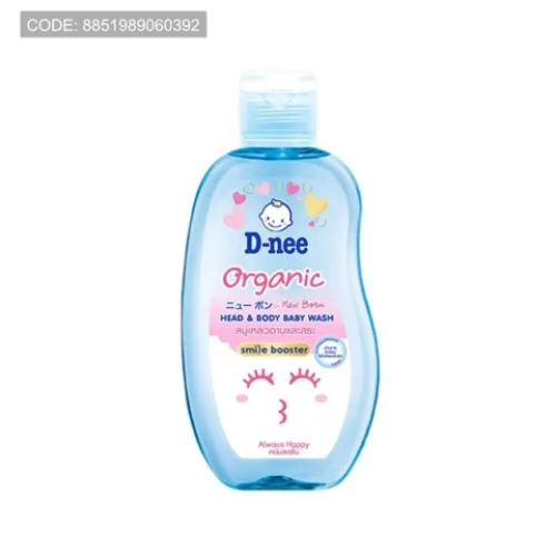 Dnee Organic sữa tắm gội toàn thân cho bé xanh dương 380ml