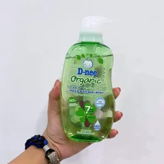Shop sỉ sữa Tắm Gội Toàn Thân Cho Bé Sơ Sinh Dnee Organic Màu Xanh Lá 380ml