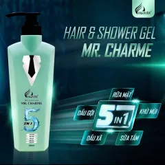 Chuyên sỉ sữa Tắm Gội Toàn Thân Mr Charme 5 In 1 Cho Nam 500ml