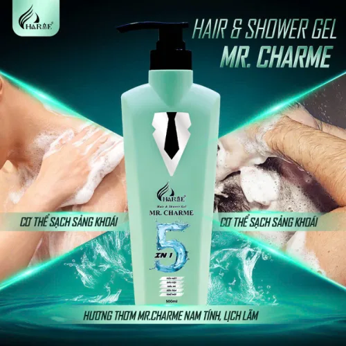 Chuyên sỉ sữa Tắm Gội Toàn Thân Mr Charme 5 In 1 Cho Nam 500ml