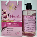 Nguồn hàng sỉ sữa Tắm Kina Hương Nước Hoa Mộc Lan 900ml - Hỗ Trợ Cấp Ẩm Dưỡng Sáng Da Mịn Màng - Tặng Kèm 1 Bông Tắm