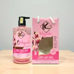 Nguồn hàng sỉ sữa Tắm Kina Hương Nước Hoa Mộc Lan 900ml - Hỗ Trợ Cấp Ẩm Dưỡng Sáng Da Mịn Màng - Tặng Kèm 1 Bông Tắm