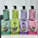 Shop sỉ sữa Tắm Kina Hương Nước Hoa Tuyết Liên 900ml - Hỗ Trợ Cấp Ẩm Dưỡng Sáng Da Mịn Màng - Tặng Kèm 1 Bông Tắm