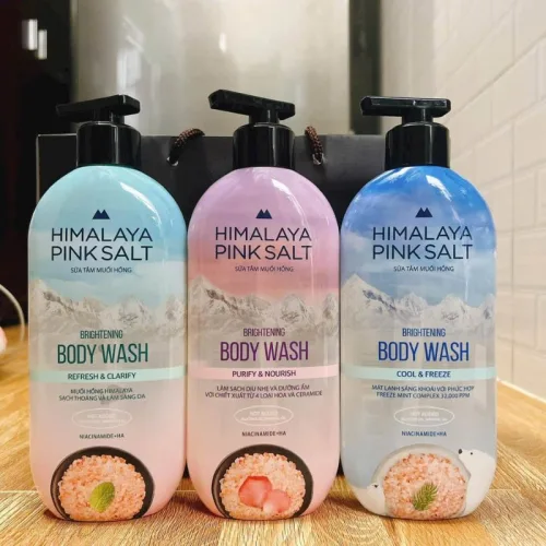 Chỗ sỉ sữa Tắm Muối Hồng Himalaya Pink Cool & Freeze Làm Sạch Dưỡng Ẩm 500g