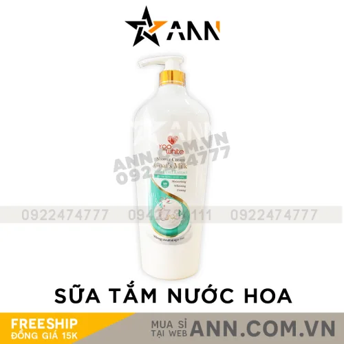 Yoo White Sữa Tắm Nước Hoa Sữa Dê Ngọc Trai 1200ml