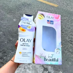 Sữa tắm Olay Age Defying Vitamin E, chai 650 ml