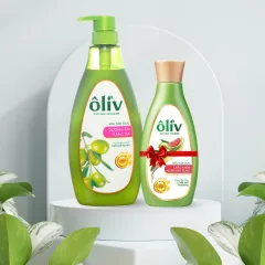Sữa tắm Ôliv Ôliu hồng 650ml dưỡng ẩm 3x kèm quà tặng dầu gội Ôliu giảm gãy rụng tóc