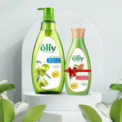Chỗ sỉ sữa Tắm Ôliu Ôliv 3x Dưỡng Ẩm 650ml Xanh Dương - Tặng Dầu Gội Ôliu Giúp Giảm Gãy Rụng Tóc