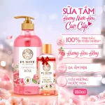 Purite Sữa Tắm Hương Hoa Hồng 850ml Kèm Chai Hoa Anh Đào