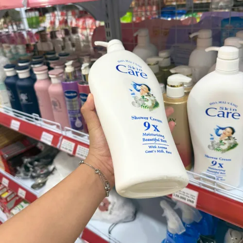 Nguồn hàng sỉ sữa Tắm Sữa Dê - Sữa Tắm Hoa Mai Vàng  Skin Care Shower Cream 9x 1.15kg