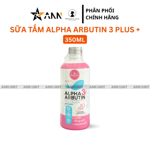 Chuyên sỉ sữa Tắm Trắng Da Alpha Arbutin 3Plus+ Precious Skin Collagen Bath Cream 350ml - Phiên Bản Mới