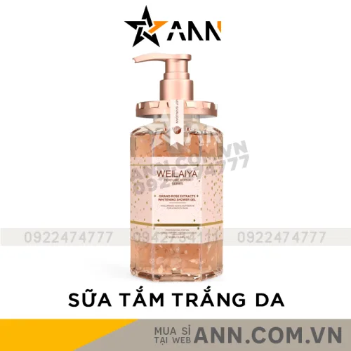 Chỗ sỉ sữa Tắm Trắng Da Cánh Hoa Hồng Weilaiya Damask 450ml Chính Hãng
