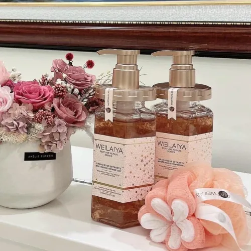 Chỗ sỉ sữa Tắm Trắng Da Cánh Hoa Hồng Weilaiya Damask 450ml Chính Hãng