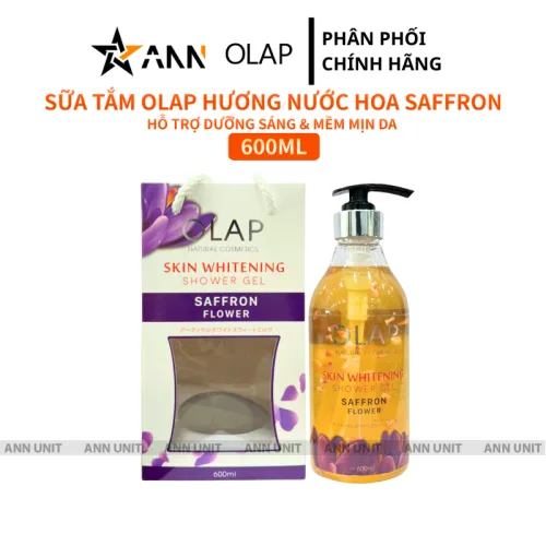Sữa tắm trắng da Olap French chai màu tím 600ml