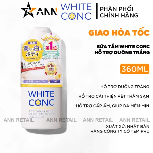Chỗ sỉ sữa Tắm Trắng Da White Conc Nhật Bản 360ml