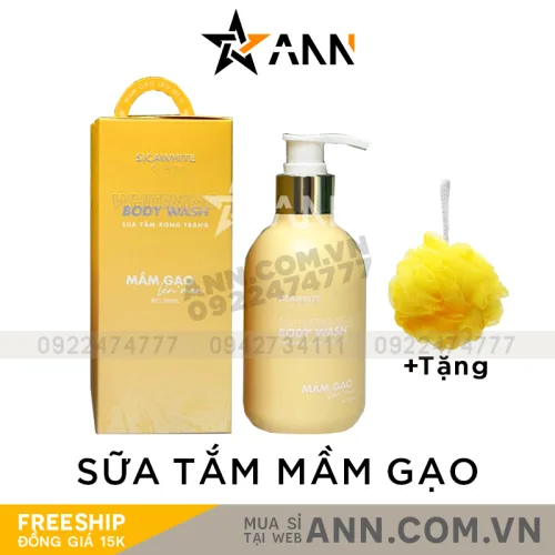 Sica White Sữa Tắm Mầm Gạo Lên Men 300ml