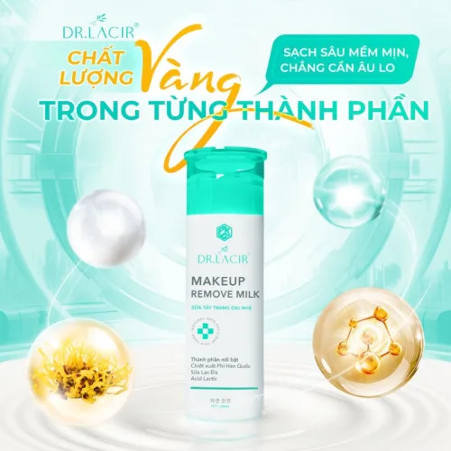 Sữa tẩy trang Makeup Remove Milk của Dr Lacir, dung tích 120ml