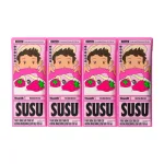 Lốc 4 hộp sữa trái cây VINAMILK SUSU hương Marshmallow Dâu 180ml/hộp