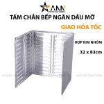 Tấm Nhôm Chắn Dầu Mỡ Bếp Gấp Gọn 83x32cm Có Nam Châm
