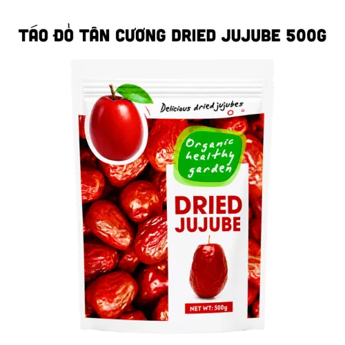 Táo Đỏ Tân Cương Dried Jujube 500g nguyên gói