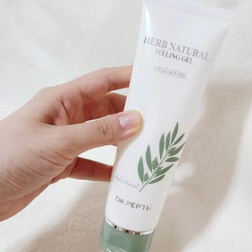 Gel tẩy da chết Dr.Pepti Herb Natural Peeling Gel 130ml cho da sáng mịn
