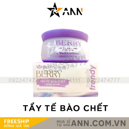 Meea Premium Organic Berry Body Scrub hũ 180g
