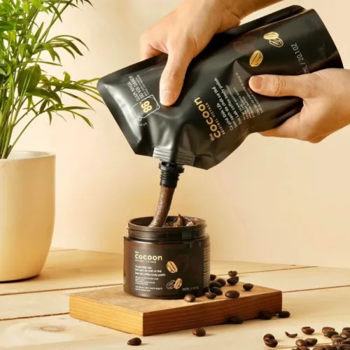 Túi refill tẩy tế bào chết toàn thân cà phê Cocoon 600ml