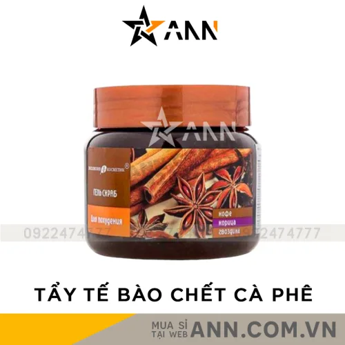 Tẩy tế bào chết quế hồi Nga Gel Scrub Coffee & Cinnamon Cloves 380g(phiên bản mới)