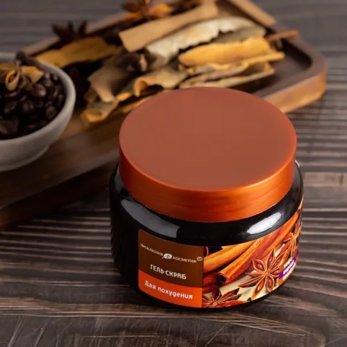 Tẩy tế bào chết quế hồi Nga Gel Scrub Coffee & Cinnamon Cloves 380g(phiên bản mới)