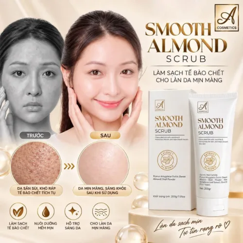 A Cosmetic Smooth Almond Scrub Tẩy Da Chết Mặt Hạnh Nhân 200g