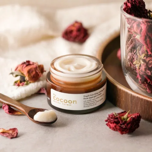 Shop sỉ thạch Hoa Hồng Cocoon Rose Aqua Gel Cream Giúp Dưỡng Ẩm Da 30ml