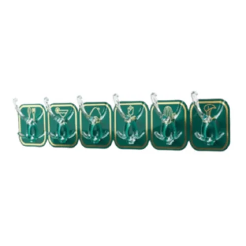 Nơi lấy sỉ combo 3 Thanh 6 Móc Treo Dán Tường - Móc Nhựa Treo Đồ Dán Tường Nhà Bếp Nhà Tắm Đa Năng Chịu Lực Tốt 36x6cm
